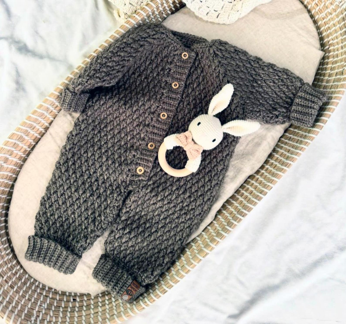 Baby One Piece Crew Neck Jumpsuit Crochet Pattern
