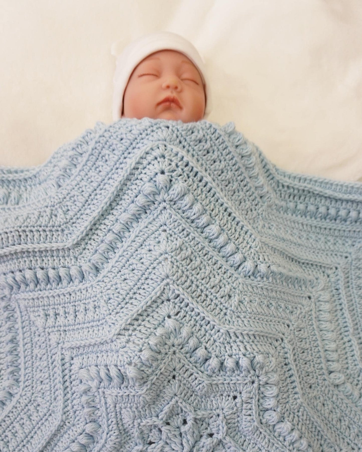 Textured Baby Star Throw Crochet Pattern