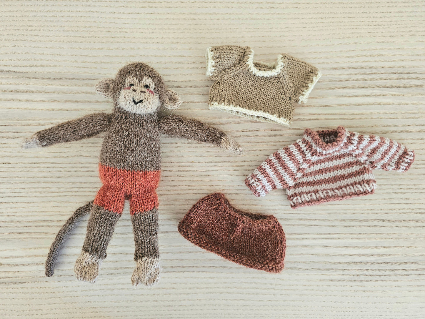 Dressed Monkey Knitting Pattern