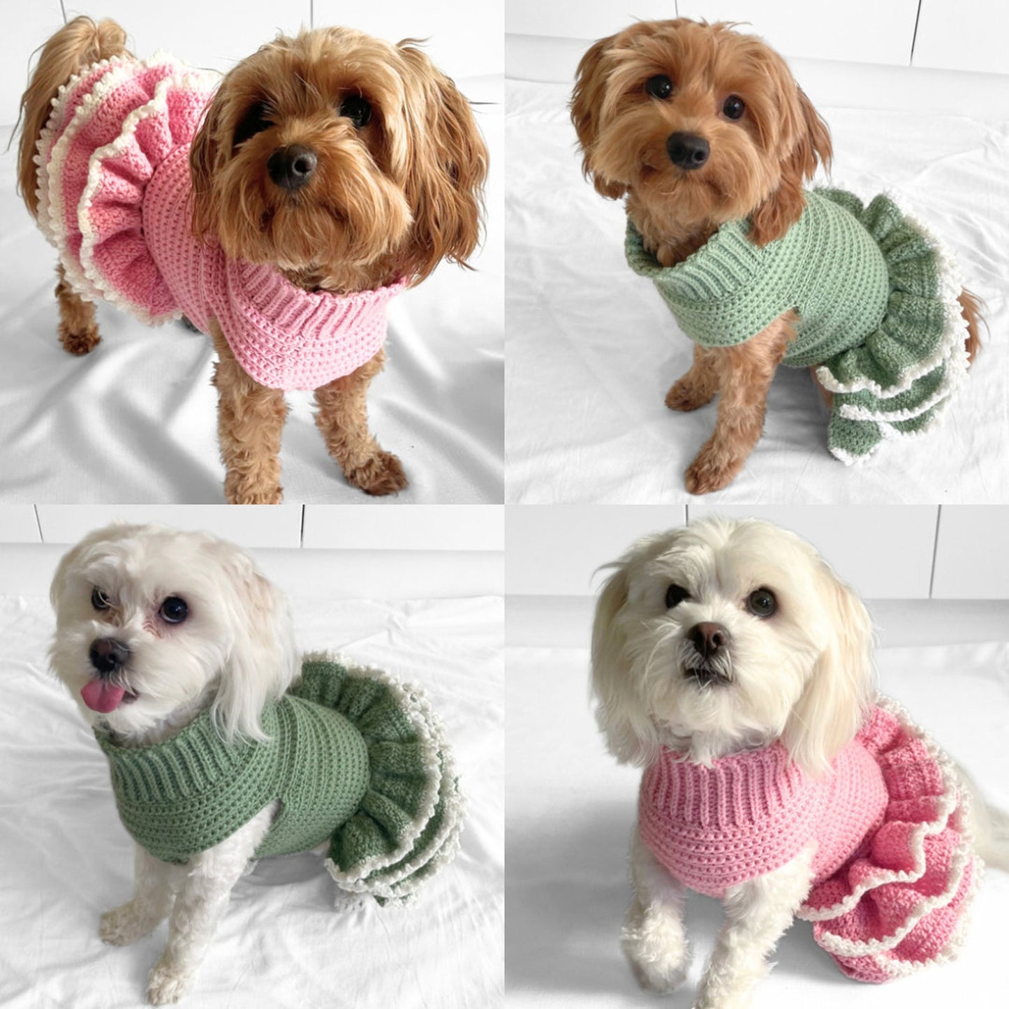 Christmas Paw Dress Crochet Pattern