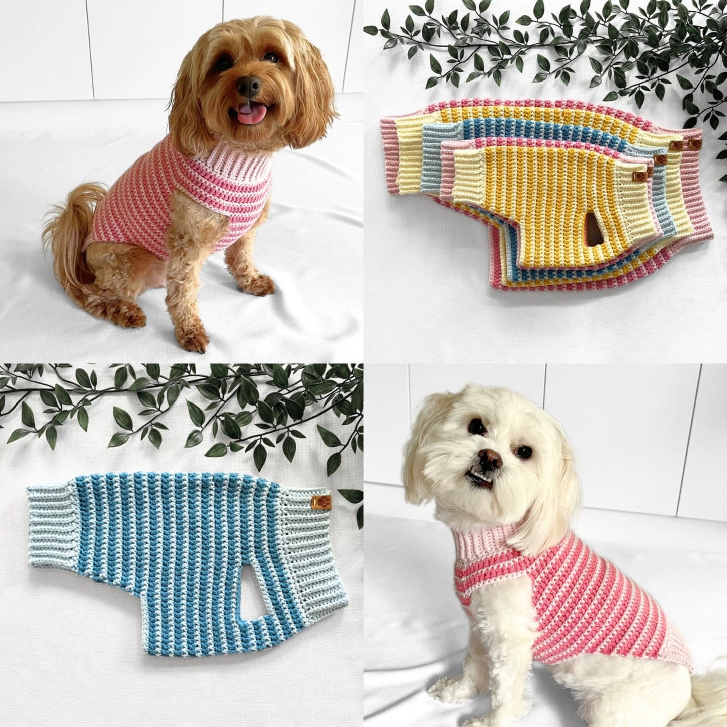 Stripe Sweater and Tutu Bundle Crochet Pattern