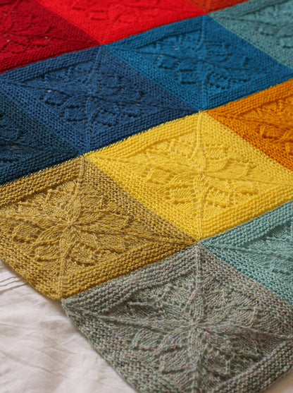 Vivid Blanket Knitting Pattern
