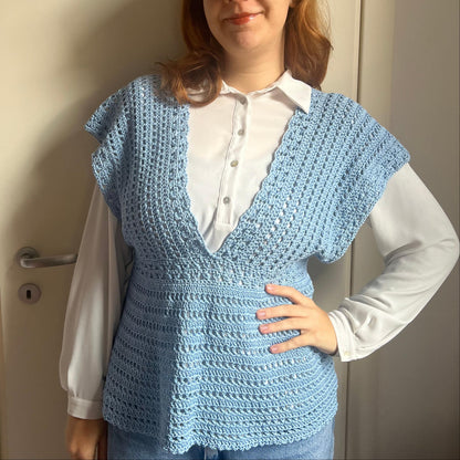 Magnolia V Neck Top Crochet Pattern