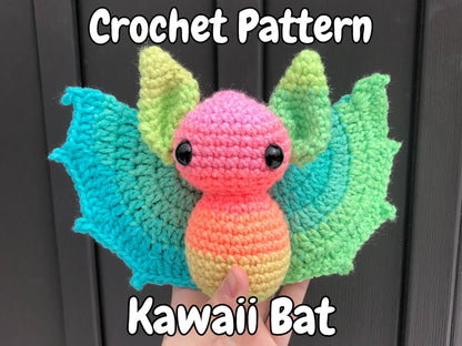 Kawaii Halloween Bat Crochet Pattern
