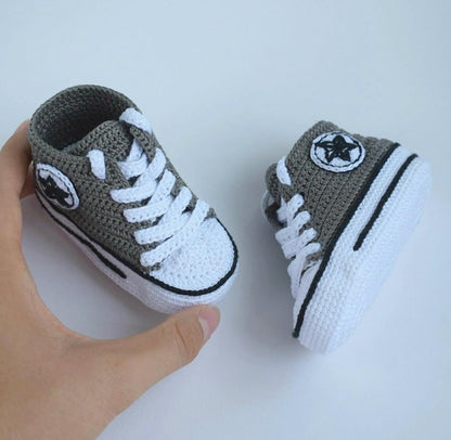 Converse Baby Booties Crochet Pattern