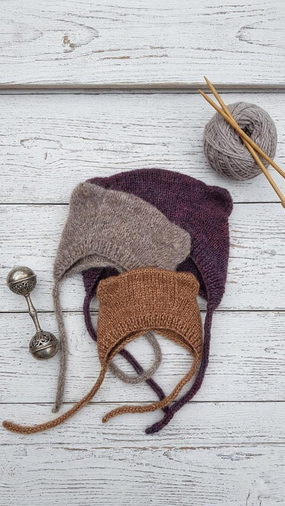 Bear Bonnet Knitting Pattern