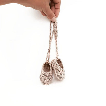 Ballerina Style Baby Booties Crochet Pattern