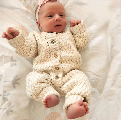 Baby One Piece Crew Neck Jumpsuit Crochet Pattern