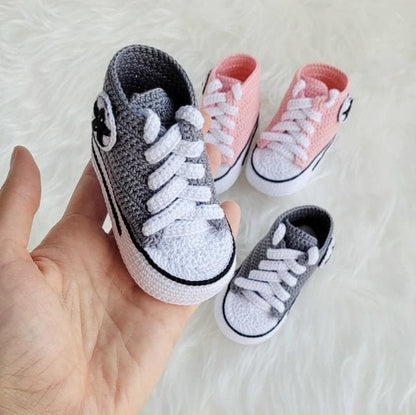 Converse Baby Booties Crochet Pattern