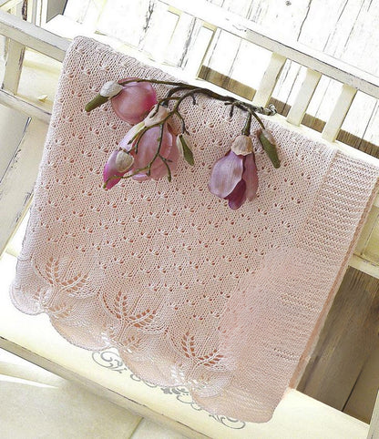 Butterfly Kisses Baby Blanket Knitting Pattern
