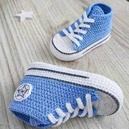 Converse Baby Booties Crochet Pattern