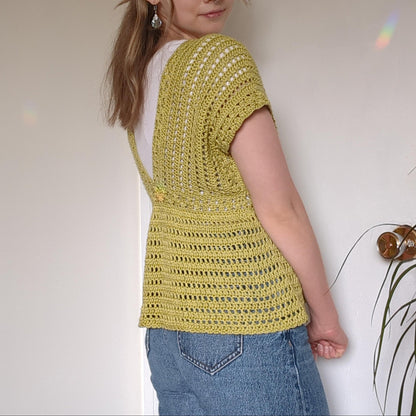 Magnolia V Neck Top Crochet Pattern
