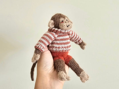 Dressed Monkey Knitting Pattern