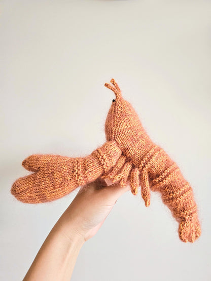 Plushie Lobster Toy Knitting Pattern