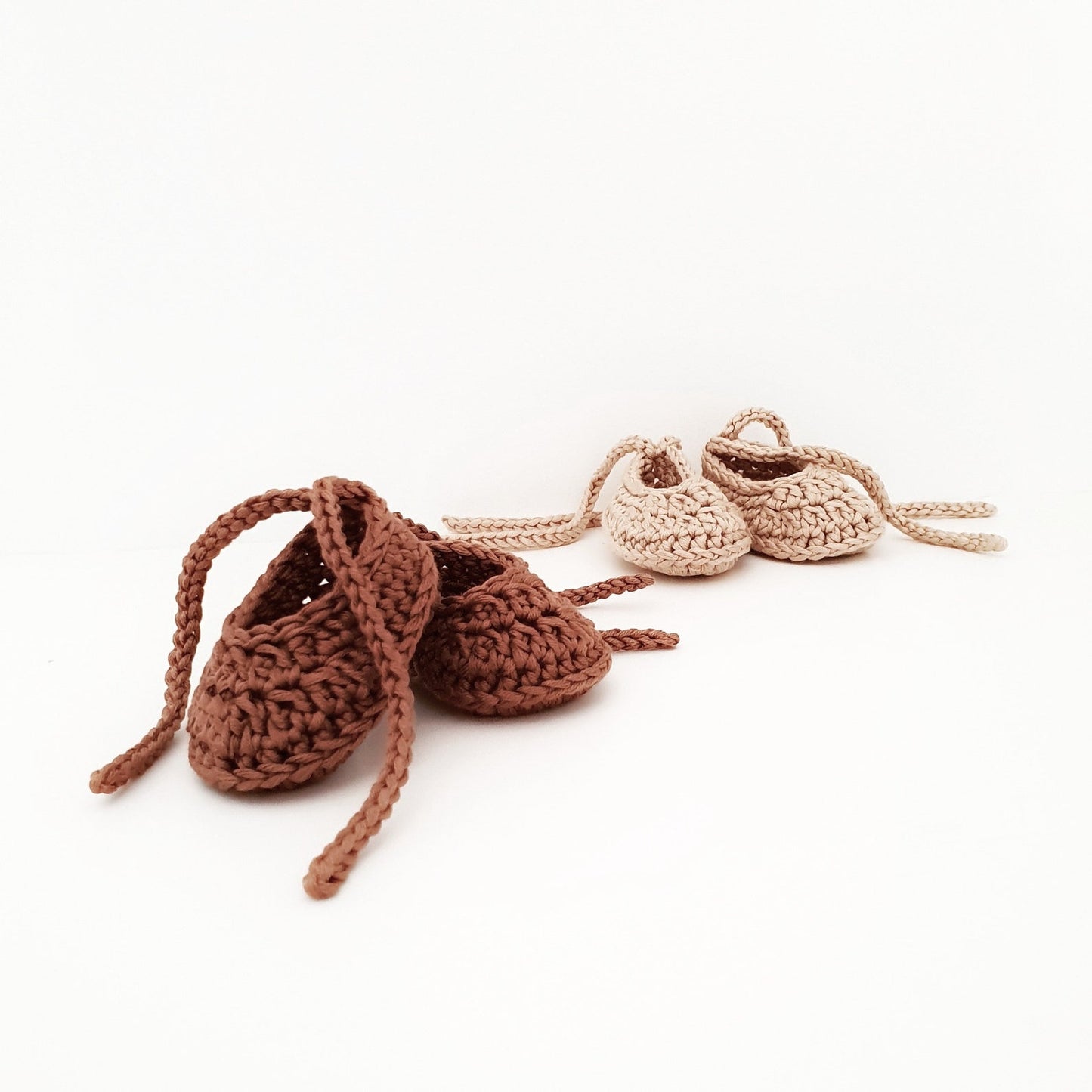 Ballerina Style Baby Booties Crochet Pattern