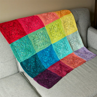 Vivid Blanket Knitting Pattern