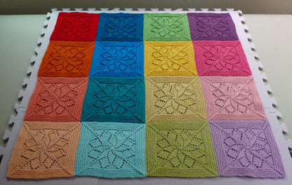 Vivid Blanket Knitting Pattern