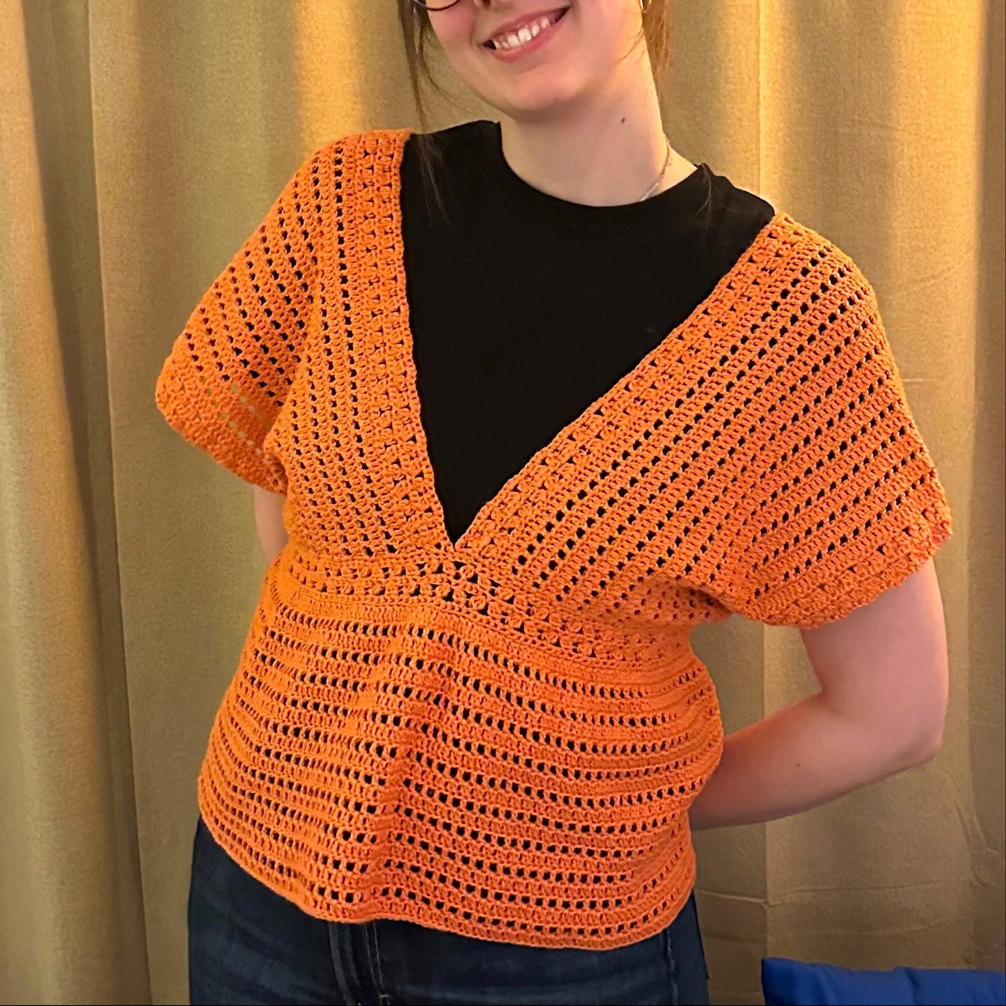 Magnolia V Neck Top Crochet Pattern