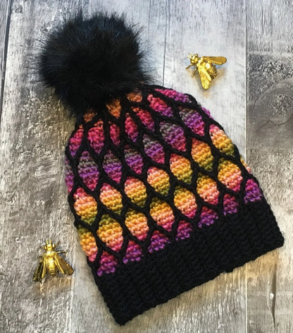 Bee Stitch Crochet Toque Pattern