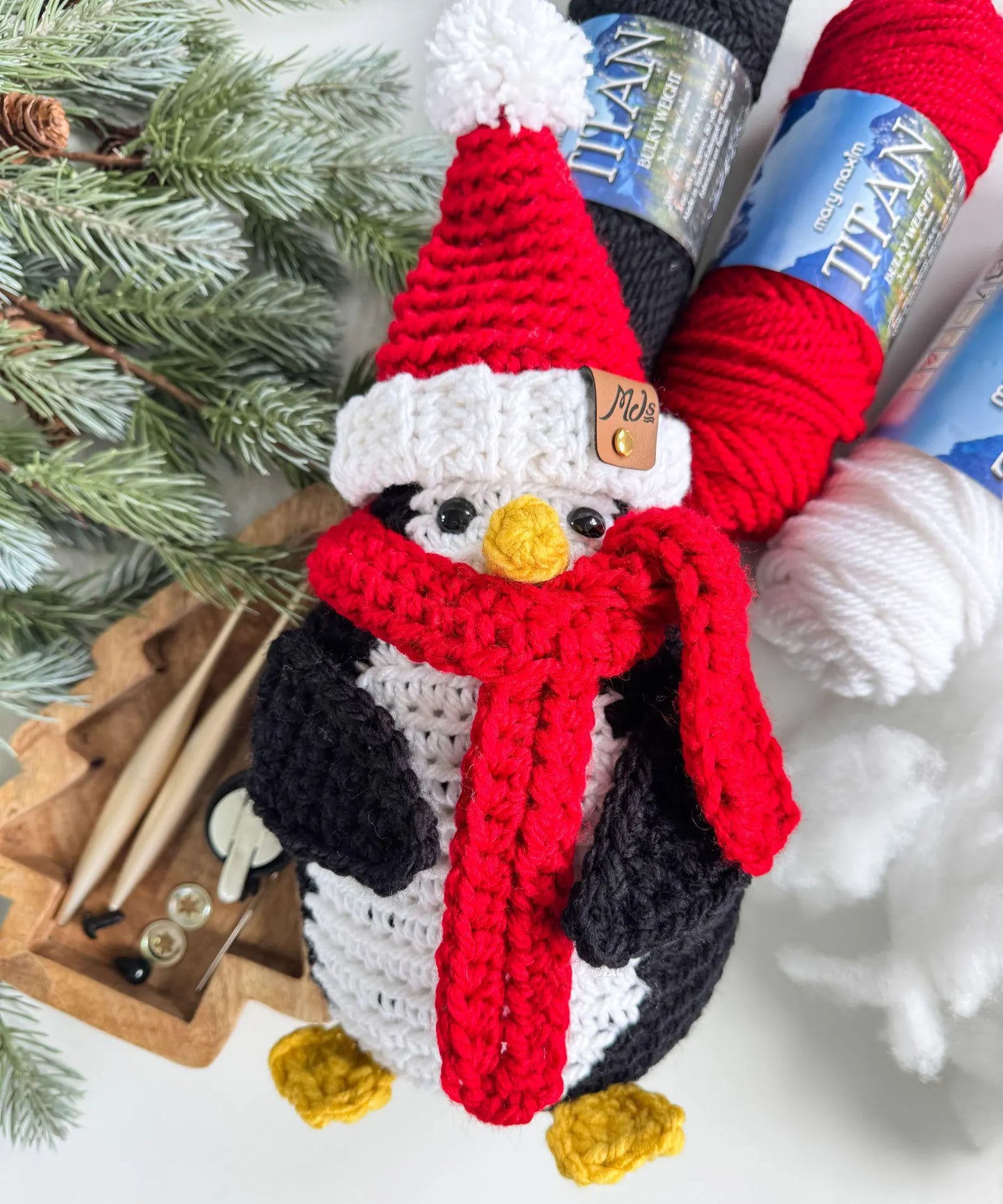 Merry & Bright Santa Penguin Crochet Pattern