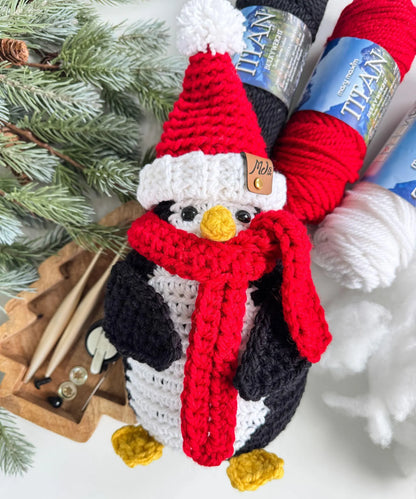 Merry & Bright Santa Penguin Crochet Pattern