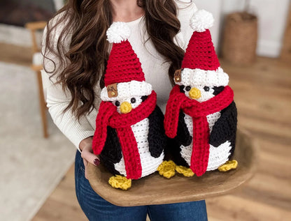 Merry & Bright Santa Penguin Crochet Pattern