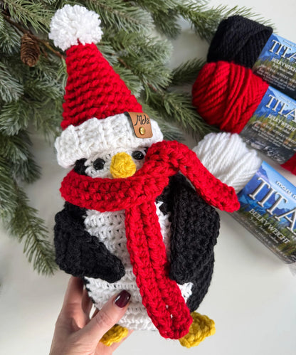 Merry & Bright Santa Penguin Crochet Pattern