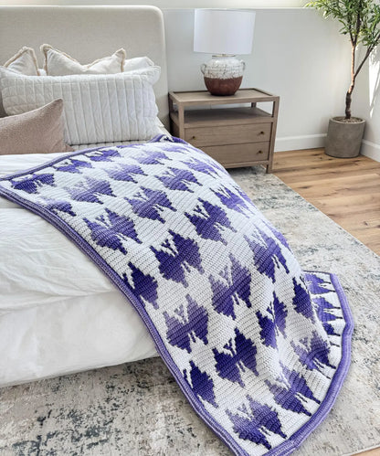 Butterfly Kisses Mosaic Blanket Crochet Pattern