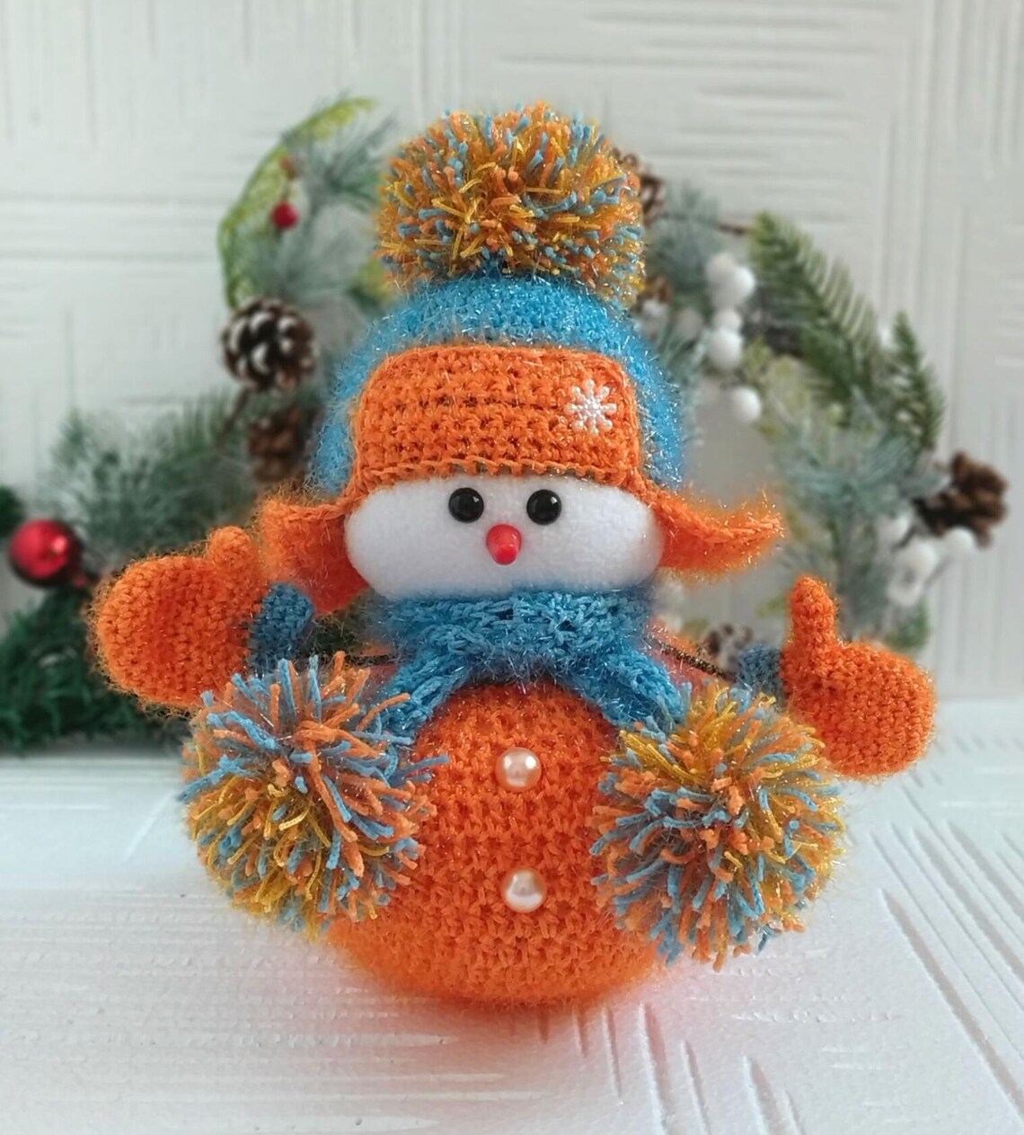 Christmas Snowman Crochet Pattern