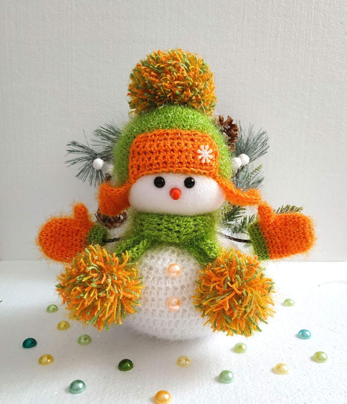 Christmas Snowman Crochet Pattern