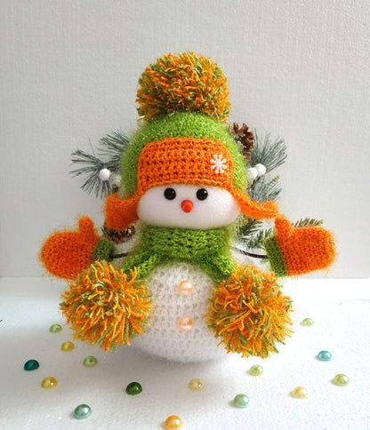 Christmas Snowman Crochet Pattern