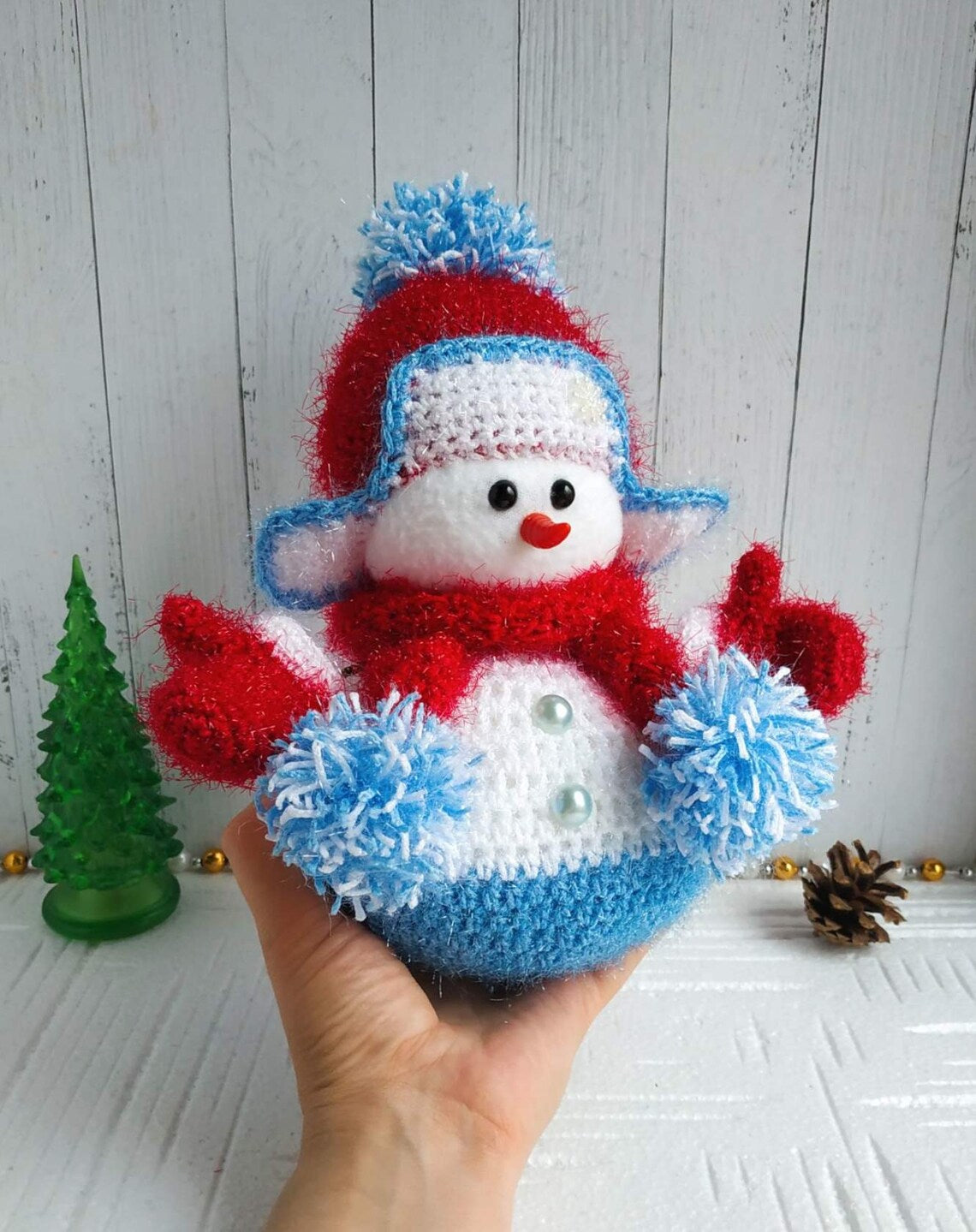 Christmas Snowman Crochet Pattern