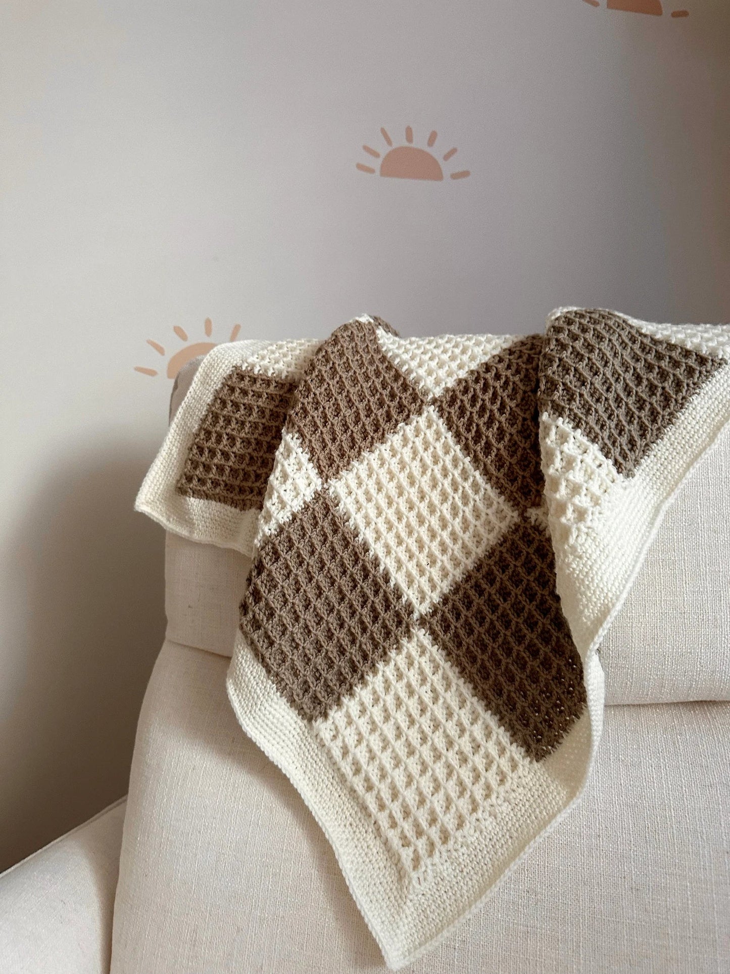 All Checkered Out Baby Blanket Crochet Pattern