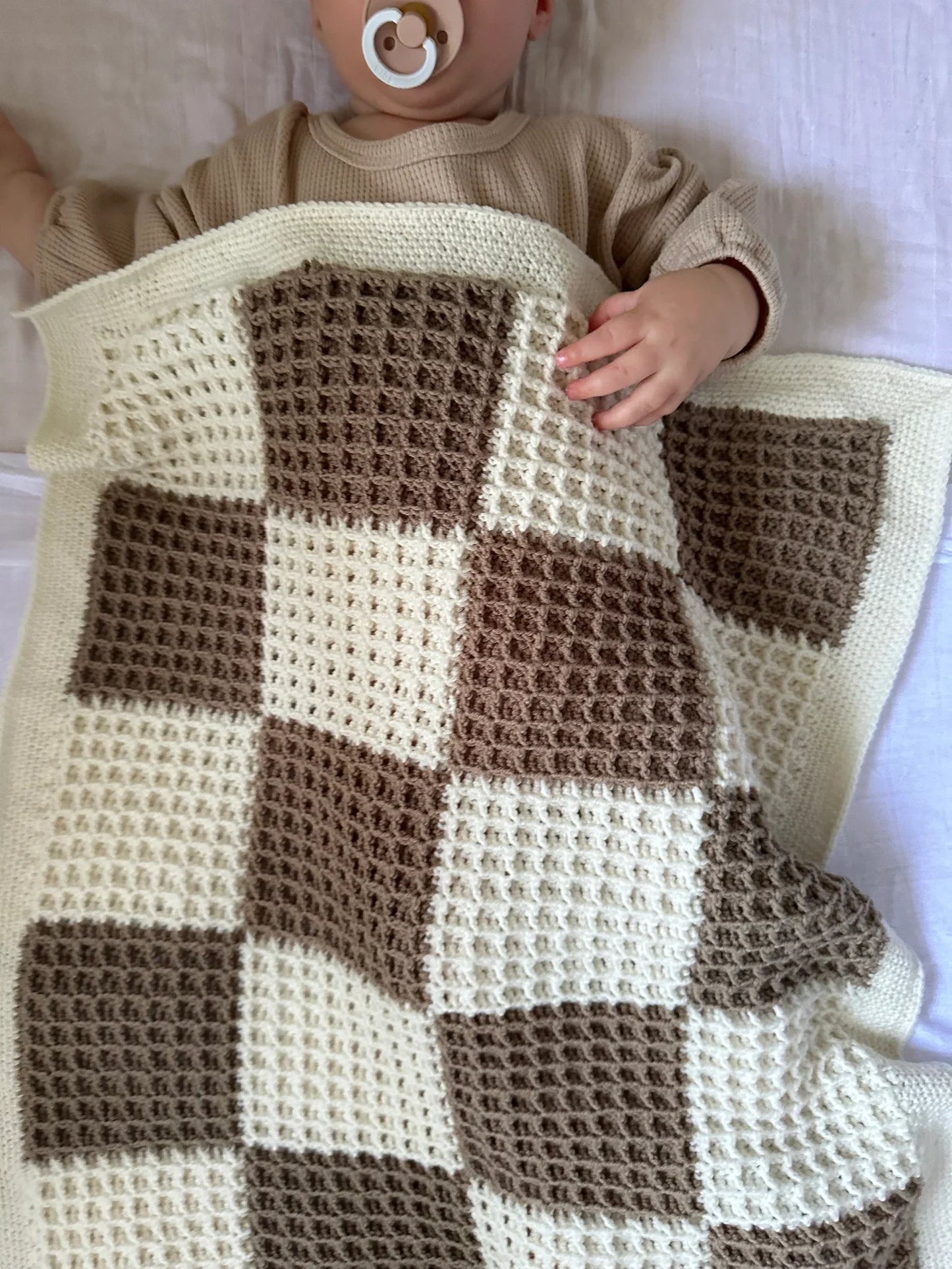 All Checkered Out Baby Blanket Crochet Pattern