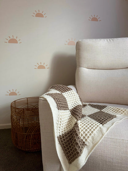 All Checkered Out Baby Blanket Crochet Pattern