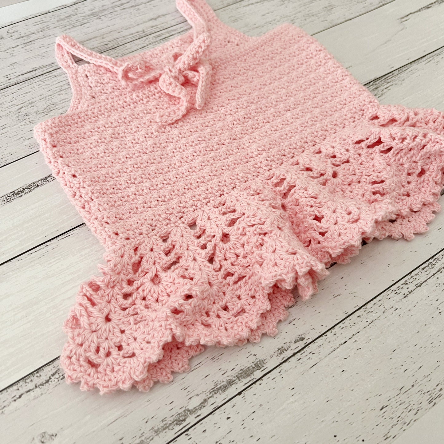 Children's Lace Peplum Crop Top Crochet Pattern