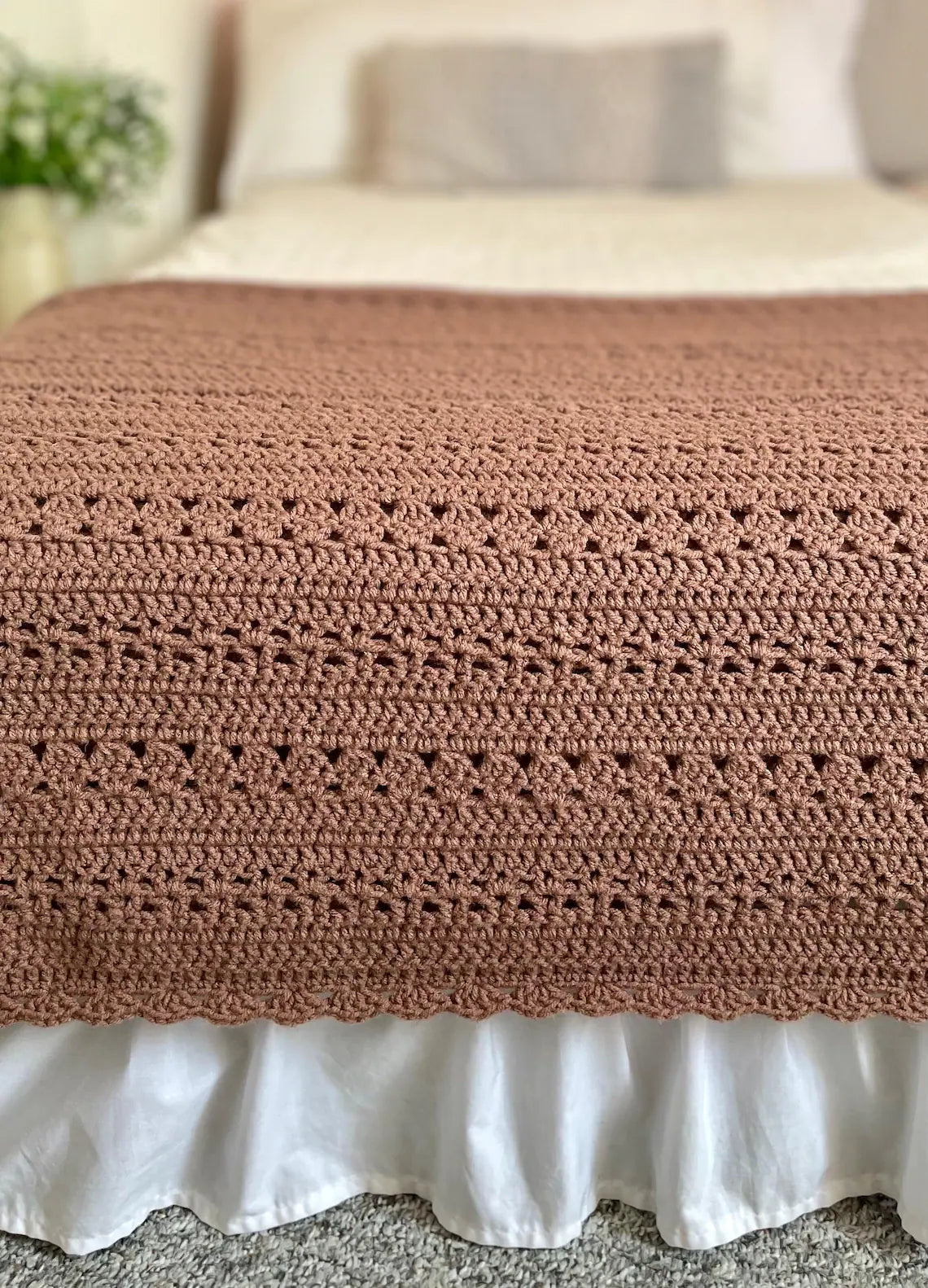 Cozy Boho Throw Blanket Crochet Pattern