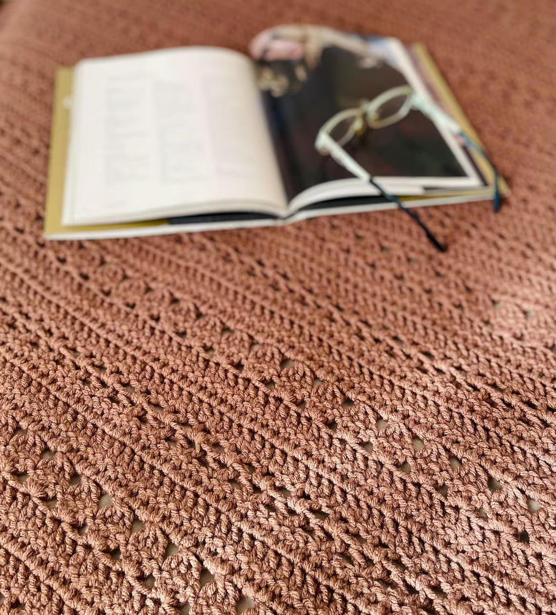 Cozy Boho Throw Blanket Crochet Pattern