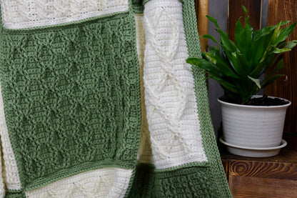 Crazy for Cables Blanket Crochet Pattern