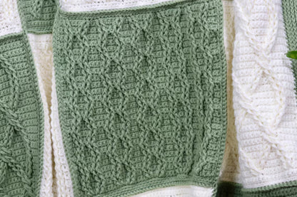 Crazy for Cables Blanket Crochet Pattern
