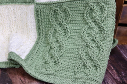Crazy for Cables Blanket Crochet Pattern