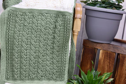 Crazy for Cables Blanket Crochet Pattern