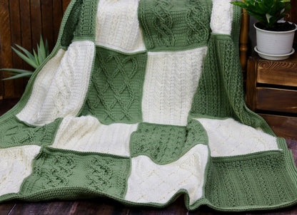 Crazy for Cables Blanket Crochet Pattern