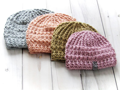 Stonewashed Beanie Crochet Pattern