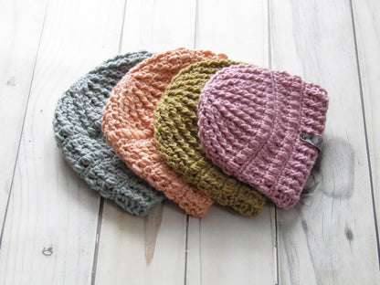 Stonewashed Beanie Crochet Pattern