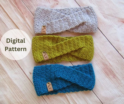 Winter Twist Crochet Ear Warmer Pattern
