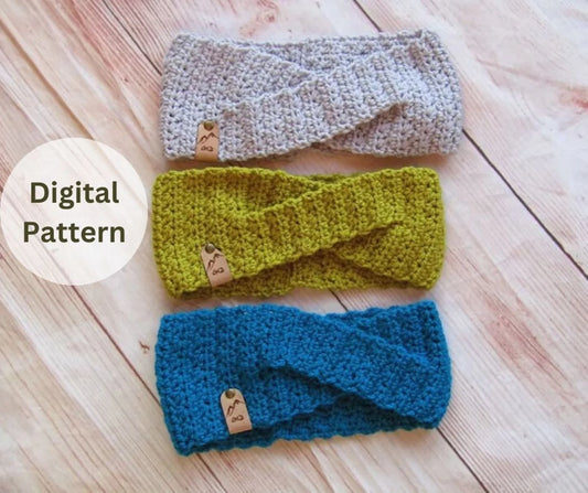 Winter Twist Crochet Ear Warmer Pattern