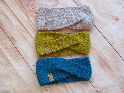 Winter Twist Crochet Ear Warmer Pattern