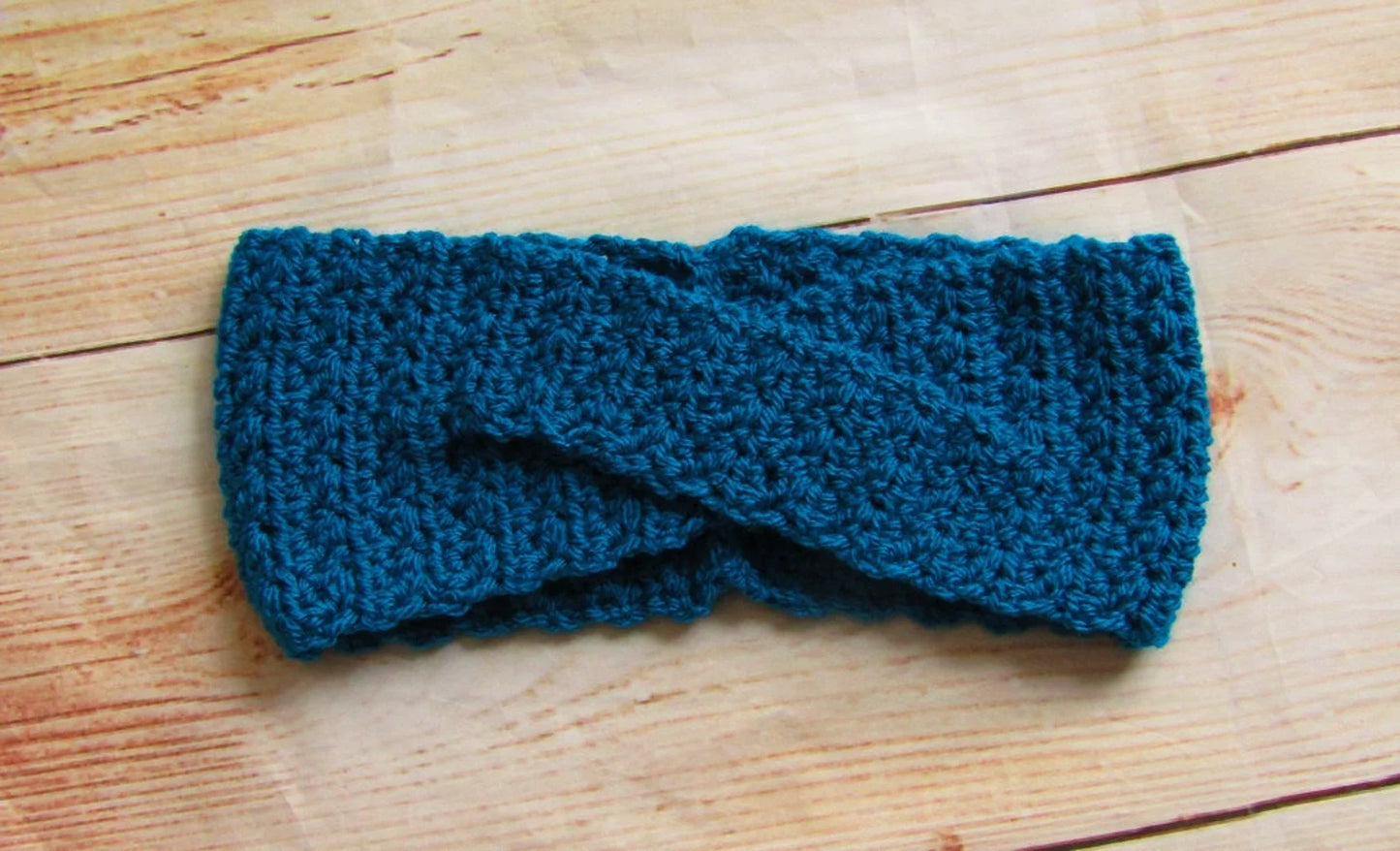 Winter Twist Crochet Ear Warmer Pattern