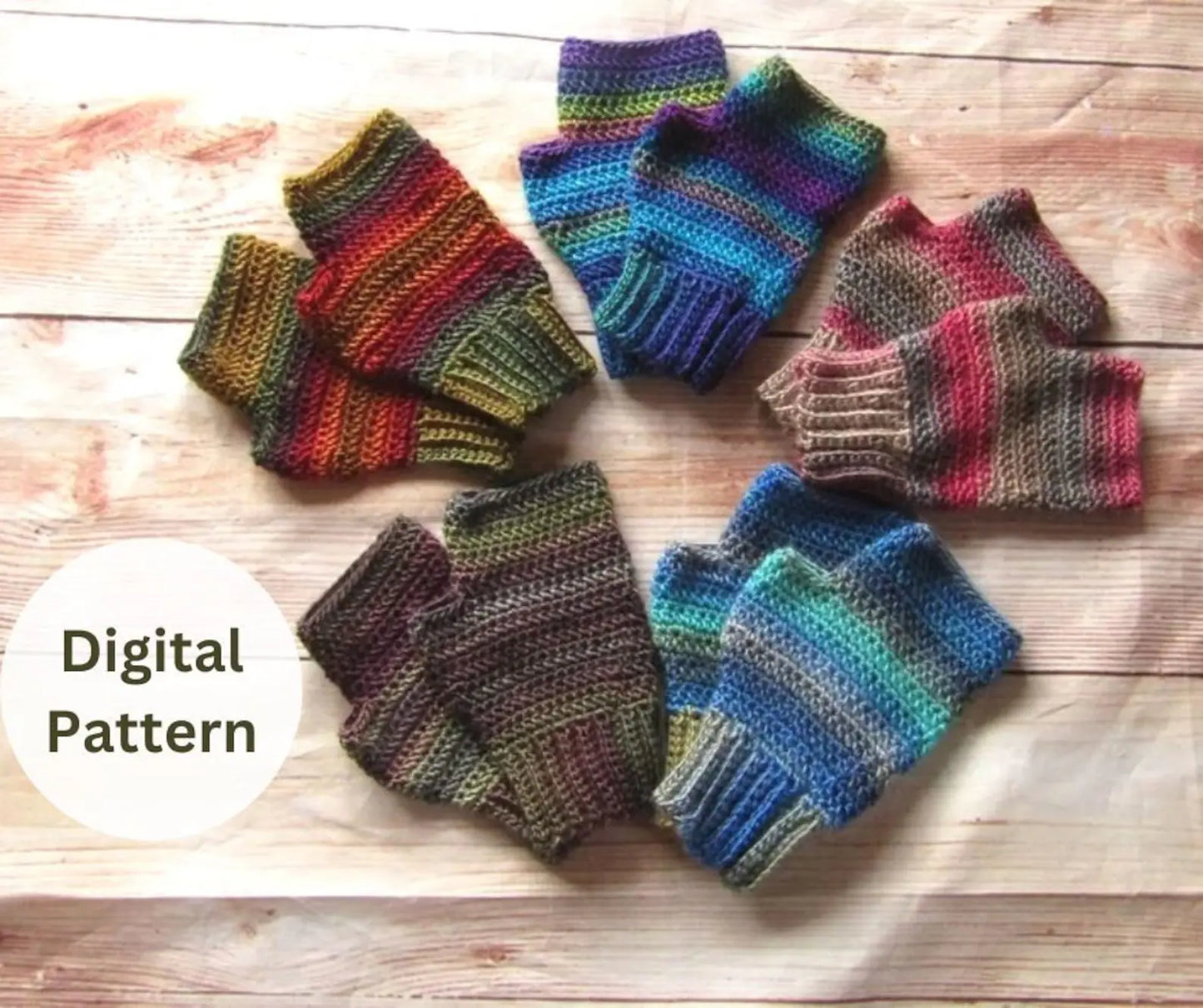 Fingerless Gloves Crochet Pattern